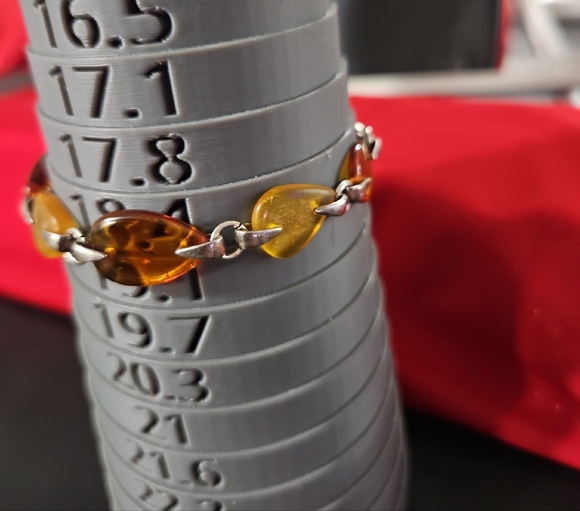 Amber and 925 Bracelet - Picture 10 of 11